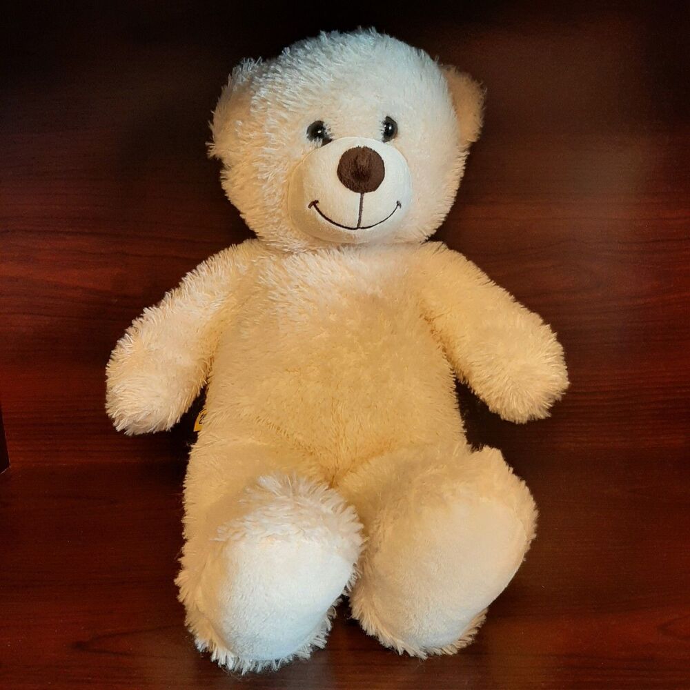 Build a Bear Workshop Light White Plush Bear Cute Collectible Stuffed Toy 2010